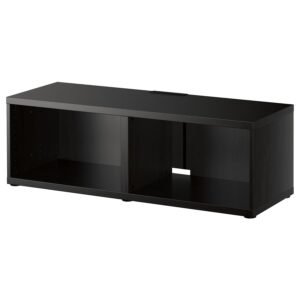 Black Brown Small TV Bench