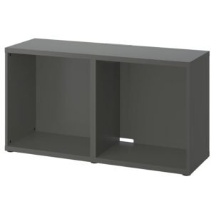 Tall Dark Grey Storage Bench