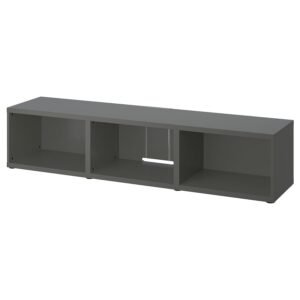 Dark Grey TV Bench Cabinet
