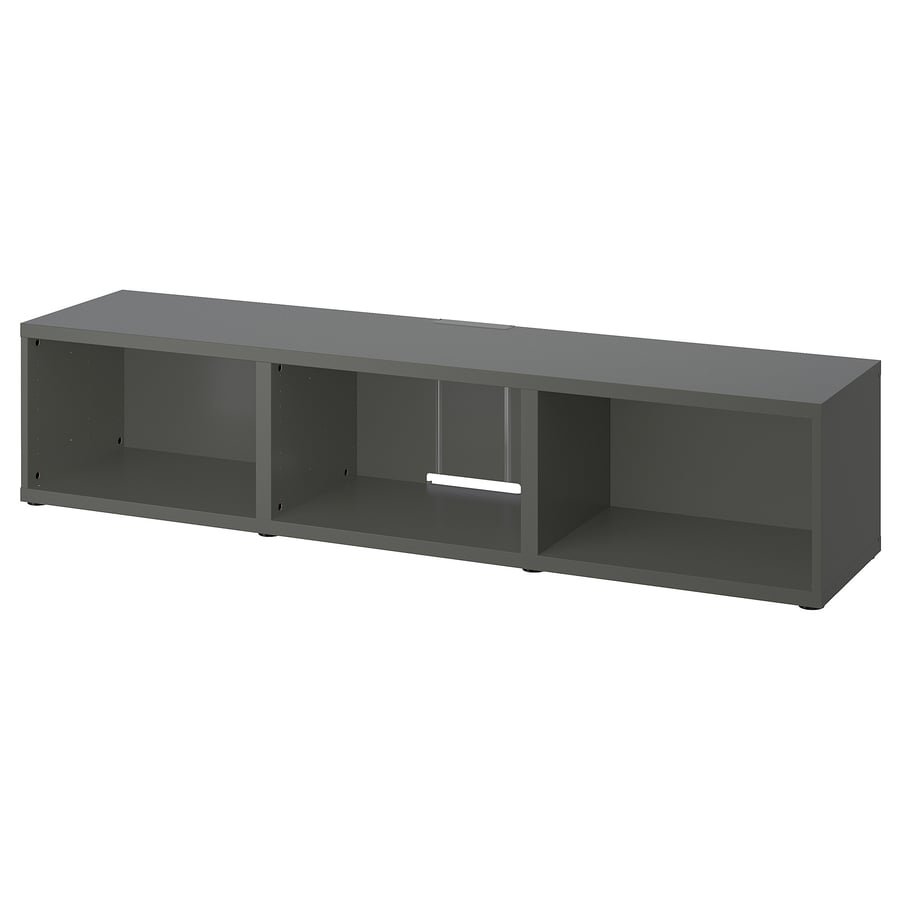 Dark Grey TV Bench Cabinet
