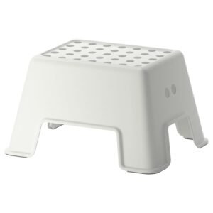White Plastic Step Stool
