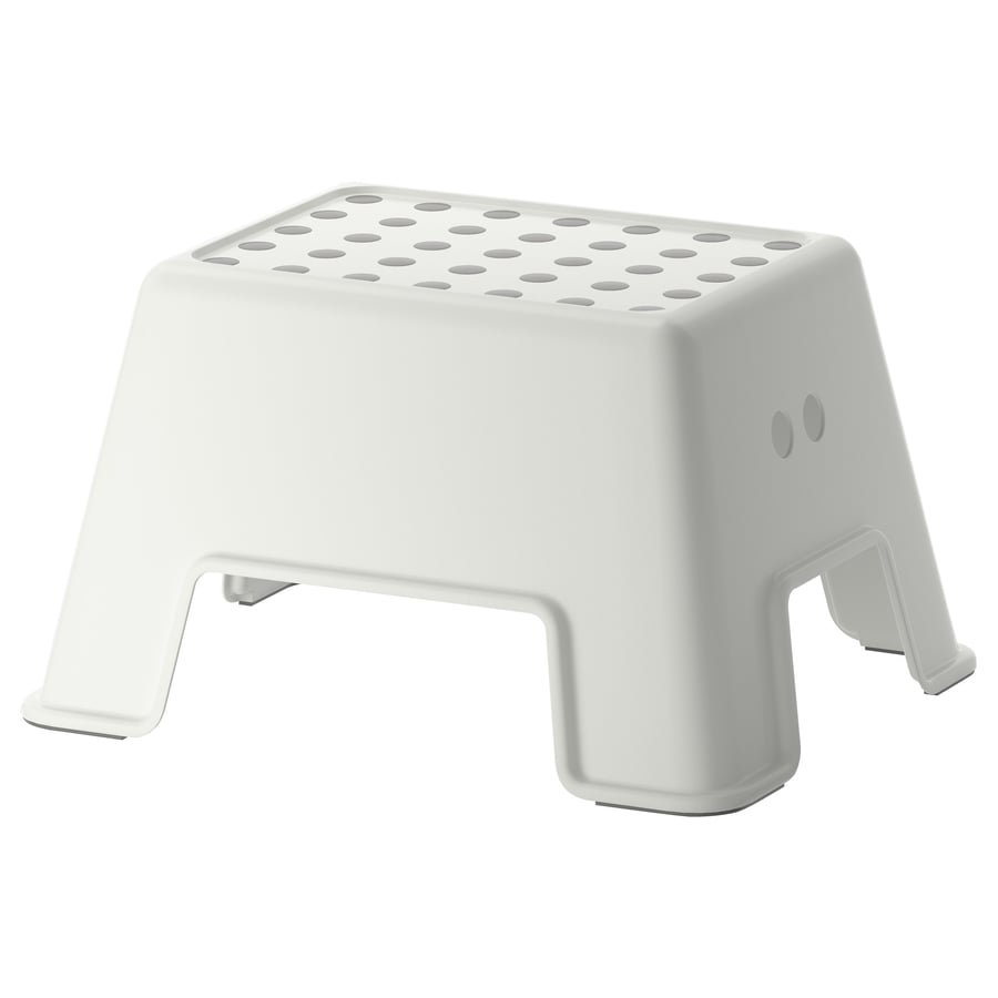 White Plastic Step Stool