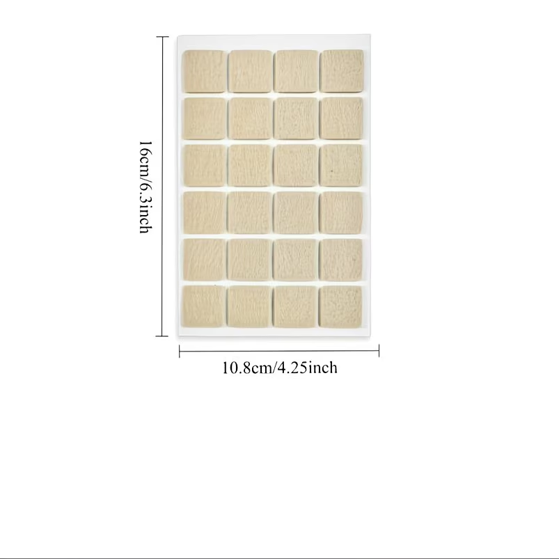 Square Felt Furniture Pads Set - Image 2