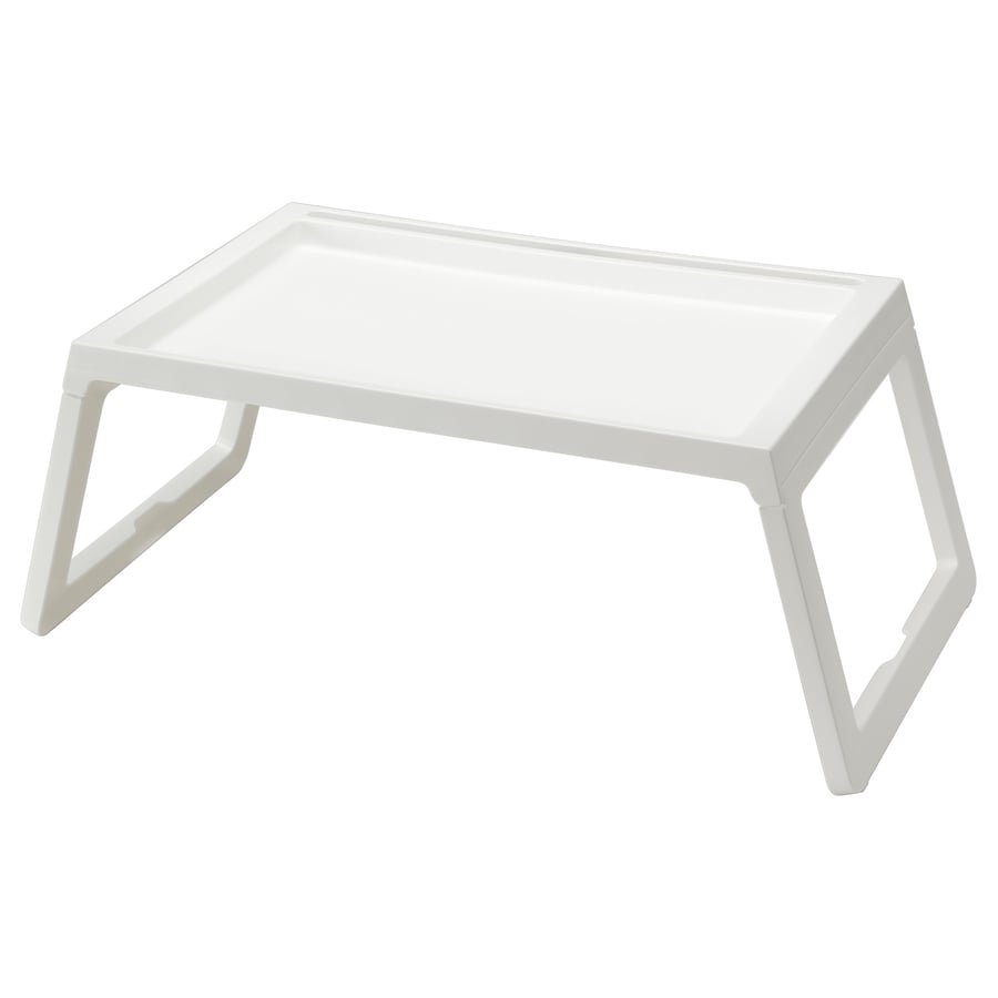 White Portable Bed Tray Table