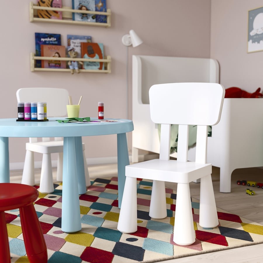 White Children Plastic Chair - Image 2