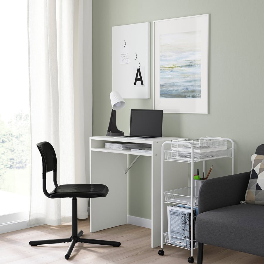 Black Swivel Utility Chair - Image 2