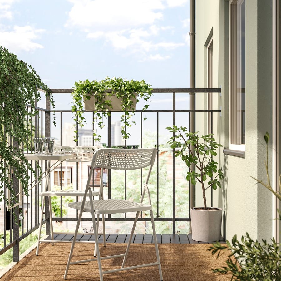 White Balcony Plastic Table - Image 2