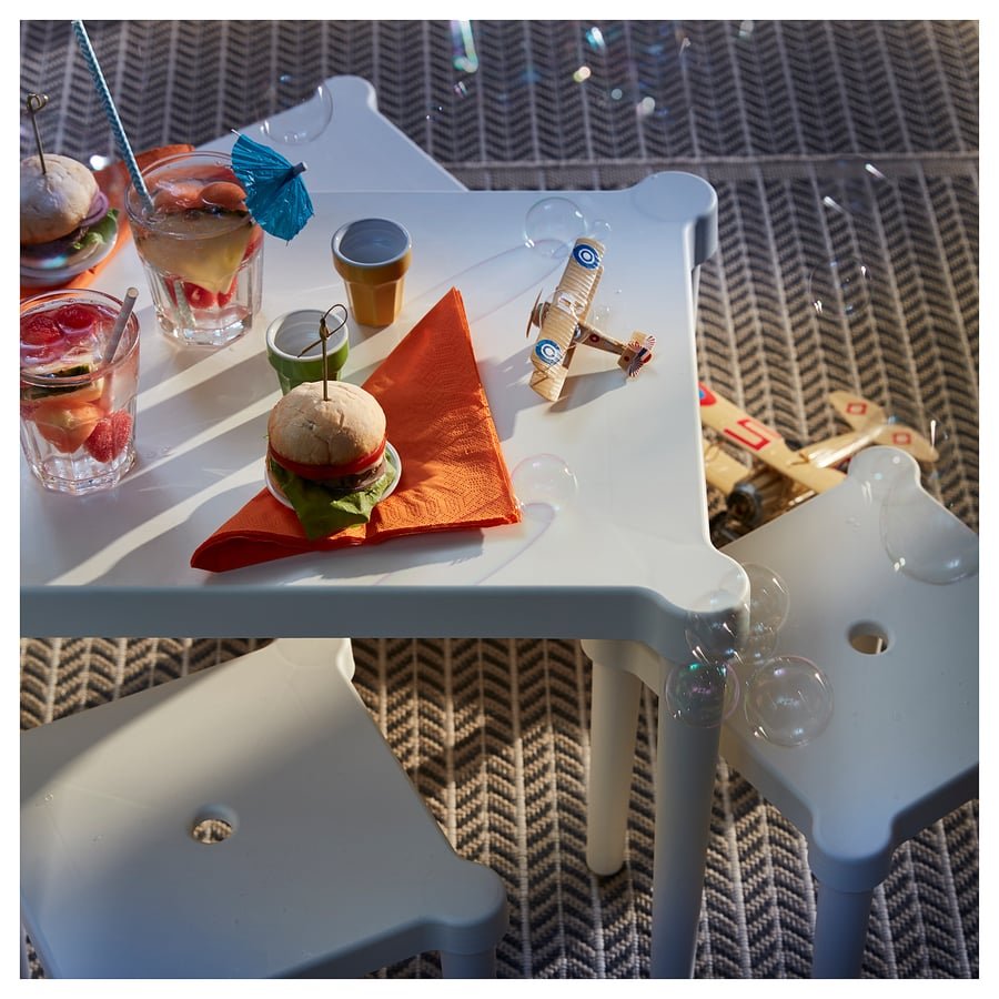 White Children Plastic Table - Image 2