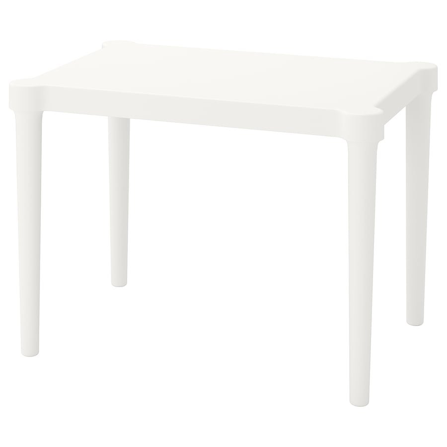 White Children Plastic Table