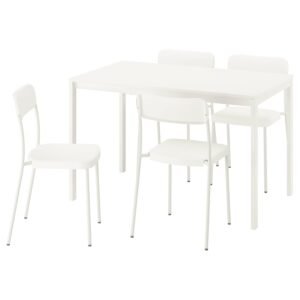 White Dining Table And Chair Set